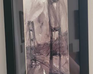 Street Artist Eduardo Guzman original laser print, hand signed and dated August 12, 2018