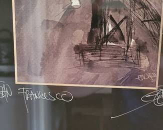 Street Artist Eduardo Guzman original laser print, hand signed and dated August 12, 2018