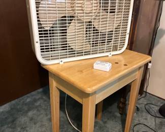 side table & fan