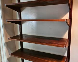 Vintage Walnut Sectional Wall Shelving Units by Barzilay. #barzilay