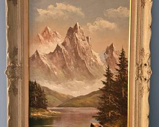 Original Framed Painting by Listed Artist JOHANN ARNBERGER.