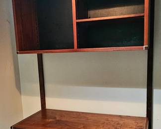 Vintage Walnut Sectional Wall Shelving Units by Barzilay. #barzilay