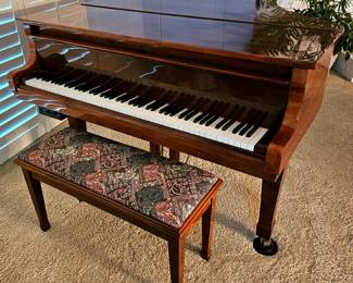 Gorgeous Hanil Grand Piano with Installed QRS Pianomation Player Piano System. #hanilgrandpiano