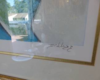 Framed art signed by David Schluss