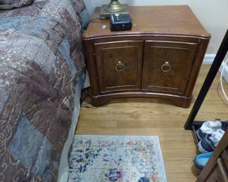 Master bedroom dresser, mirror, armoire & pair of night tables