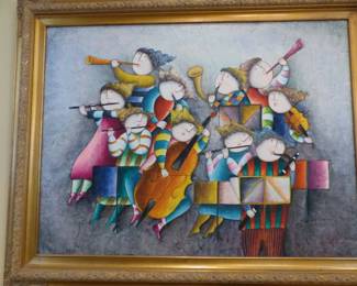 Framed art signed by Joyce Roybal