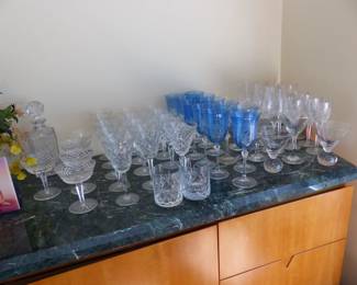 Glassware including Waterford