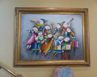 Framed art signed by Joyce Roybal