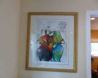 Framed art signed by David Schluss