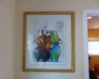 Framed art signed by David Schluss