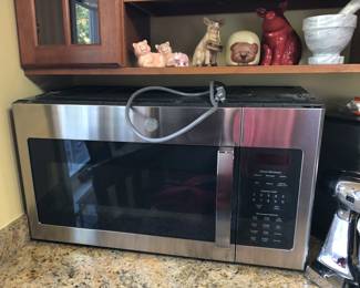 Stainless Steel GE Over Range Microwave 