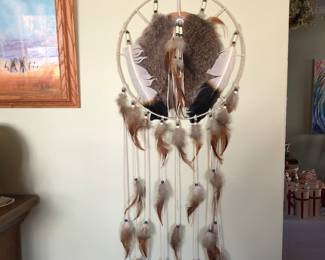 Native American Authentic Pelt Dream Catcher 