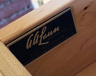 A.A. Laun Solid Wood End Table 