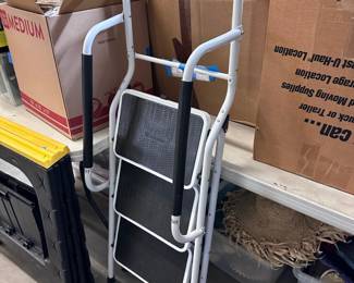 Step Stool With Handle Rail