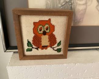 Small owl needpoint