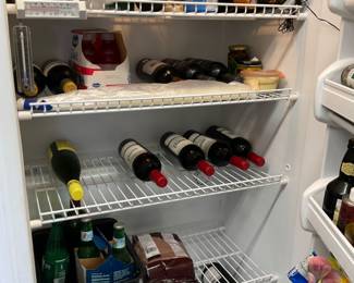 Inside the fridge-contents not included