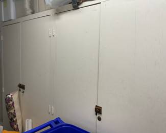 These are storage lockers, not attached