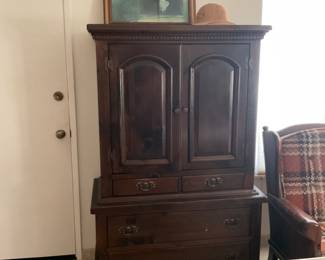 Chest of drawers-this thing is on wheels!  