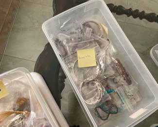 Bin of bracelets