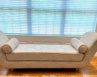 Lambert Upholstered Bench/Sofa with beautiful sweeping arms