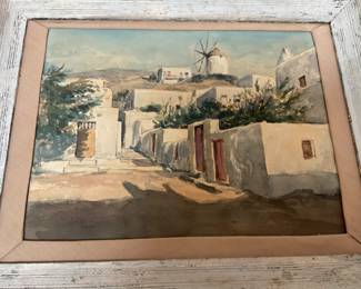 Signed art, learning farm life