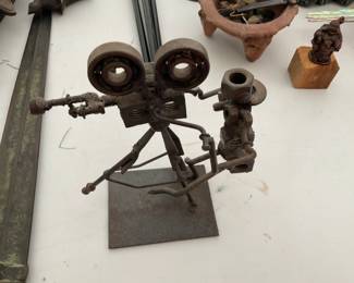 Sculpture made from nuts and bolts