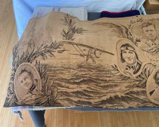 Rare aviation flight tapestry