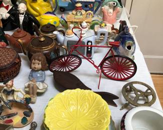 Vintage housewares, teapots