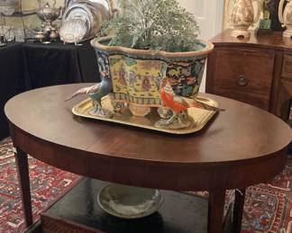 Oval table
