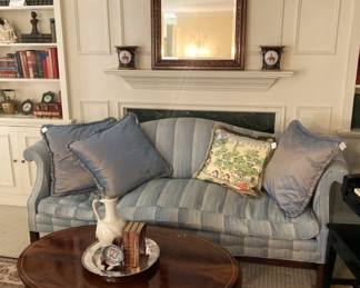 Formal sofa; decorative pillows