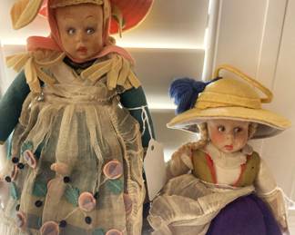 Antique Lenci dolls (1930's) - original outfits