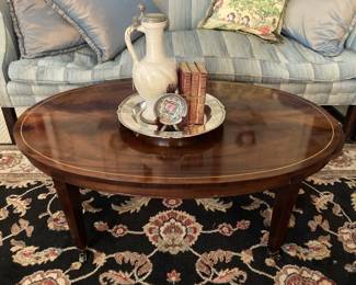 Baker Furniture - lovely oval coffee table