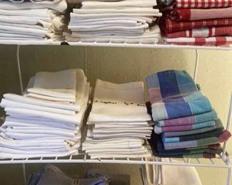 Some of the many napkins