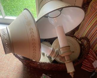 Tole wall mount lights