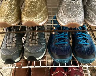 Some of the many shoes