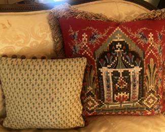Some of the decorative pillows