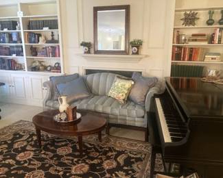 Formal sofa; decorative pillows
