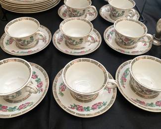 50 pieces of English "Vitreous Indian Tree" china