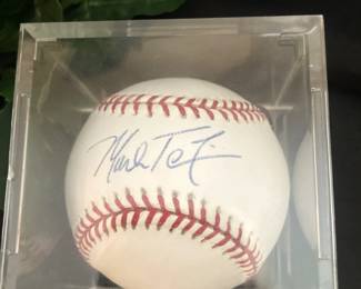 Mark Teixeira signed baseball