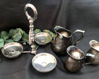 Some of the many silverplate selections