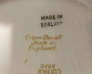 Crown Ducal china - made in England
