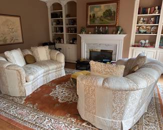 Elegant Loveseats $450 Each
Rug is 9x12 $650