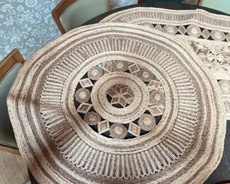 Vintage sea grass woven rugs/wall hangings