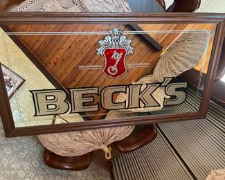 oversized Beck's mirror