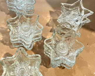 1 dozen star shaped taper candle holders