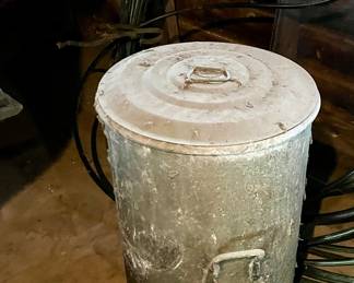 antique, oversized cooking pot