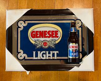 Vintage Genesee Light mirror, never used