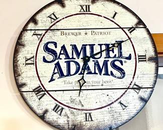 Sam Adams wooden clock