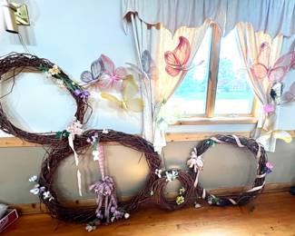 assorted grape vine wreaths