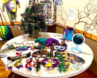 Assorted Mardi Gras masks
